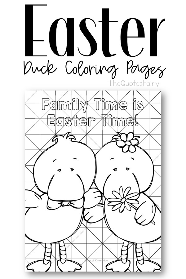 10 Best Easter Duck Coloring Pages – with Easter Messages for Kids