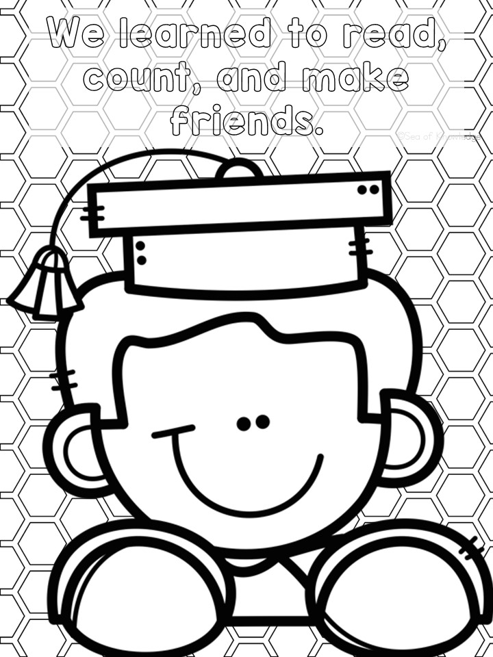 Celebrate your child's or students' preschool graduation with fun and educational preschool graduation coloring pages! Download 7 printable pages featuring graduation themes and patterns for kids to color and enjoy.