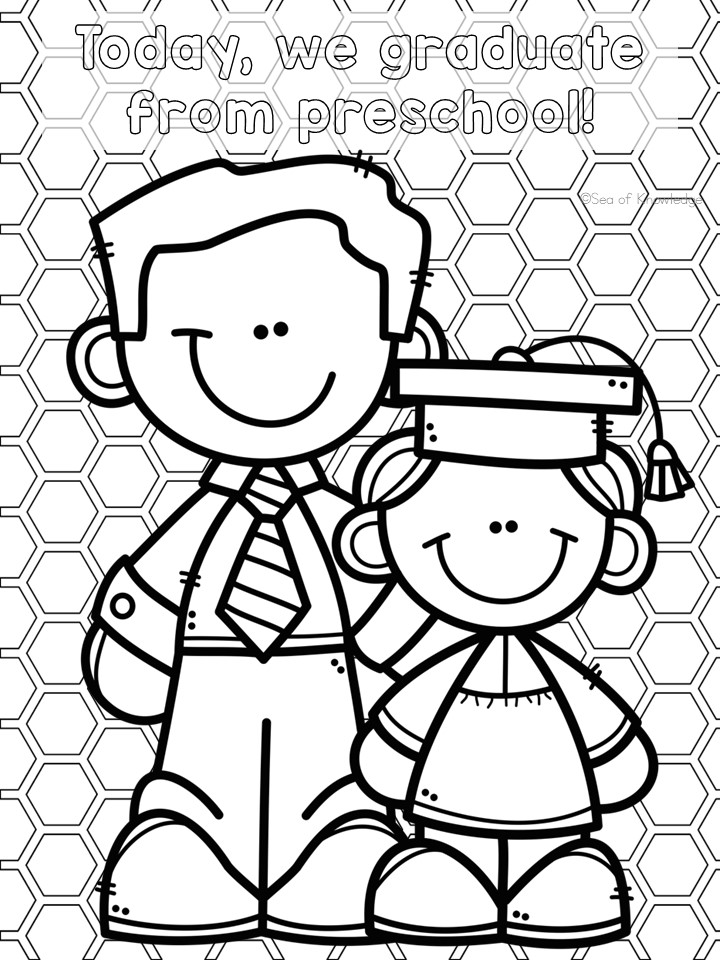 Celebrate your child's or students' preschool graduation with fun and educational preschool graduation coloring pages! Download 7 printable pages featuring graduation themes and patterns for kids to color and enjoy.
