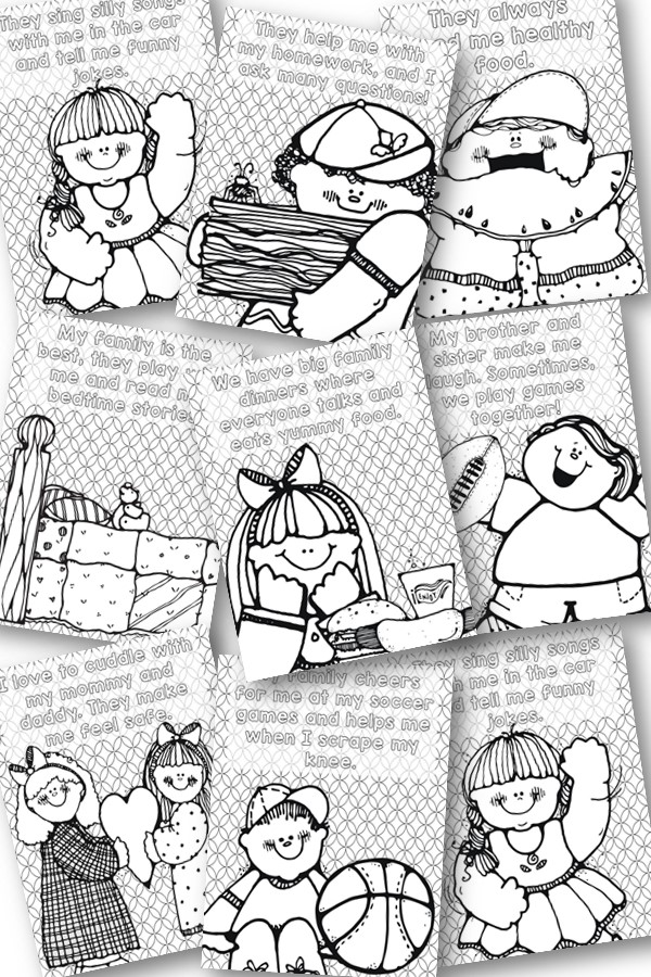 Engage your child with our I Love My Family Coloring Pages. This printable pack offers 8 creative and educational coloring sheets with heartwarming sentences and fun patterns. Download the PDF instantly!